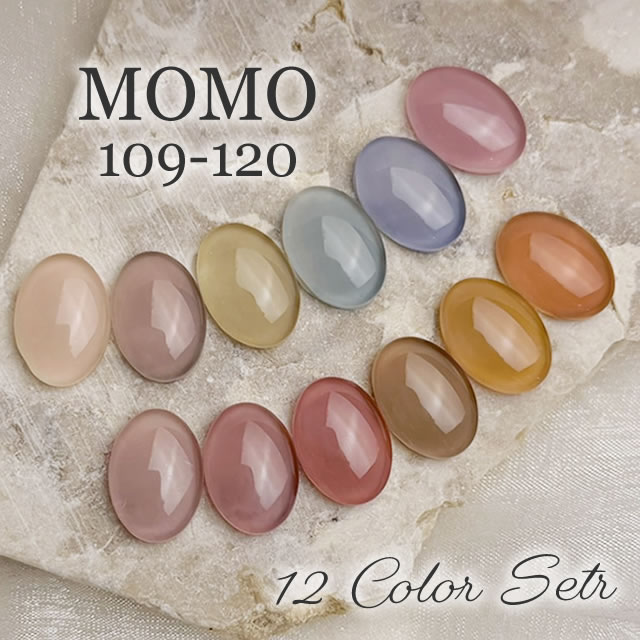 カラージェル MOMO by nail for all 3g 12色セット 109-120