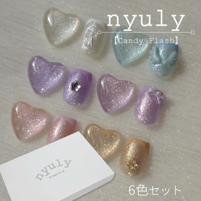 乐天商城 - nfa カラージェル nyuly (ニューリー) Candy Flash(キャンディ フラッシュ) 6色セット
