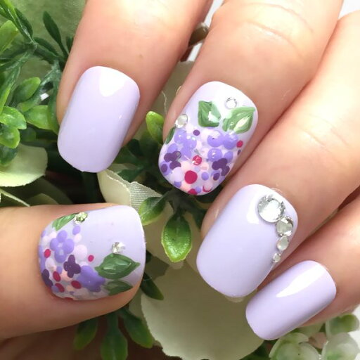 ☆あじさいネイル☆フラワー 花柄 お花 パステルパープル ラベンダー 紫陽花アジサイ 手描きアート ペイント フラットアート ビジュー 雨梅雨浴衣和装 繰り返し使える貼るだけ簡単便利 ネイリスト作成 ハンドメイド ネイルチップnailつけ爪付け爪 美フォルム美爪 spr ☆あじさいネイル☆フラワー 花柄 お花 パステルパープル ラベンダー 紫陽花アジサイ 手描きアート ペイント フラットアート ビジュー 雨梅雨浴衣和装 繰り返し使える貼るだけ簡単便利 ネイリスト作成 ハンドメイド ネイルチップnailつけ爪付け爪 美フォルム美爪 spr
