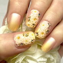 ☆和柄/ふんわりフラワーネイル☆ピンク ゴールド エアー エアグラデフレンチ お花 ビジュー ジャパン 着物成人式前撮り和装浴衣ブライダルお色直し 繰り返し使える 貼るだけ簡単便利 ネイリスト作成 ハンドメイド ネイルチップnailつけ爪付け爪 美フォルム美爪