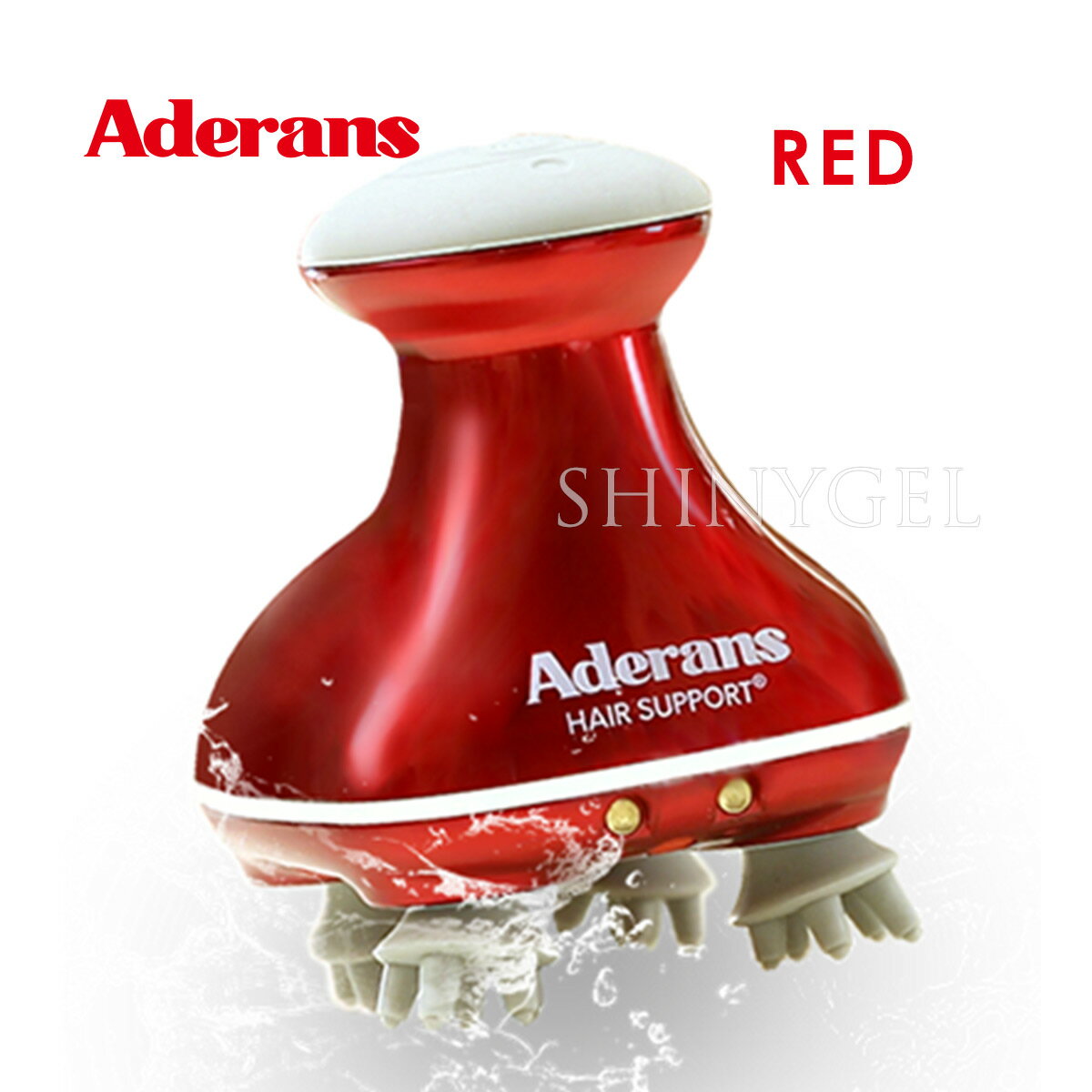 Aderans（アデランス）：【最新版】バスタイムエステ SPANIST（スパニスト） USB充電使用OKタイプ（カラー：レッド or ブラック） 【スカルプケアマシーン】