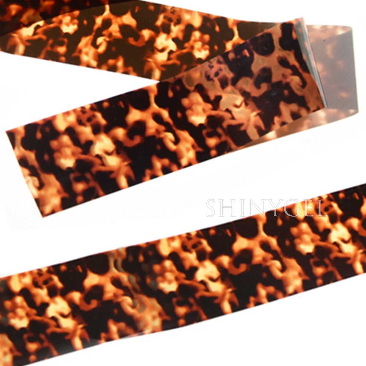 （メール便〇）べっこう柄ホイル／ブラウン 50cm