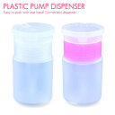 リムーバー/クリーナー【宅配便限定】プラスチック製 ディスペンサー(約60ml) 片手で簡単PUSH リムーバーやアルコールを入れるためのポンプ式容器 セルフネ...