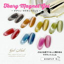 マグネット ジェル ネイル 【 Teary マグネットジェル 全7色 】 微粒子 ジェルネイル マグネットネイル ハケタイプ ポリッシュタイプ 筆付き ネイルア...
