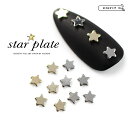 韓国パーツ 【 スタープレート 全2色 】 メタルパーツ ネイル パーツ ゴールド シルバー 星 星形 星型 金属 クリスマス メタルストーン ストーン ネイル...