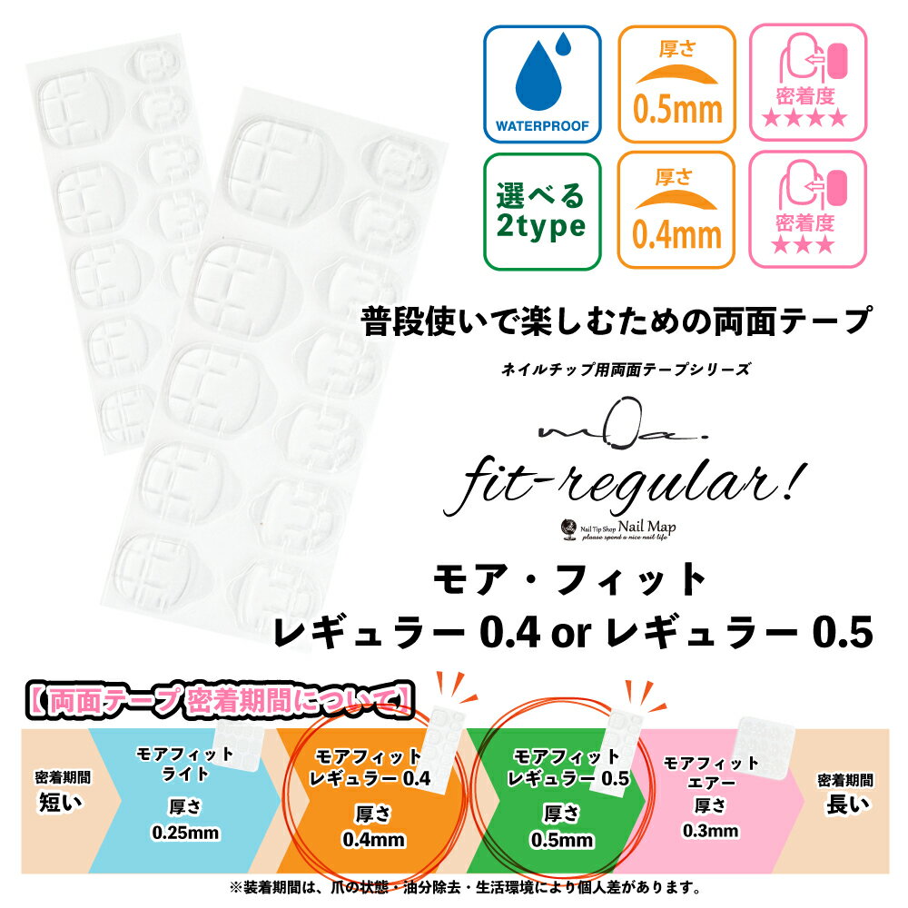 SS最終日★15%オフCOUPON★最大P9倍★ネイルチップ用 両面テープ 【 モア・フィット ...