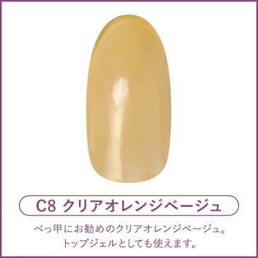 ネイルパフェ カラージェルC8クリアオレンジベージュ2g(クリアカラー)