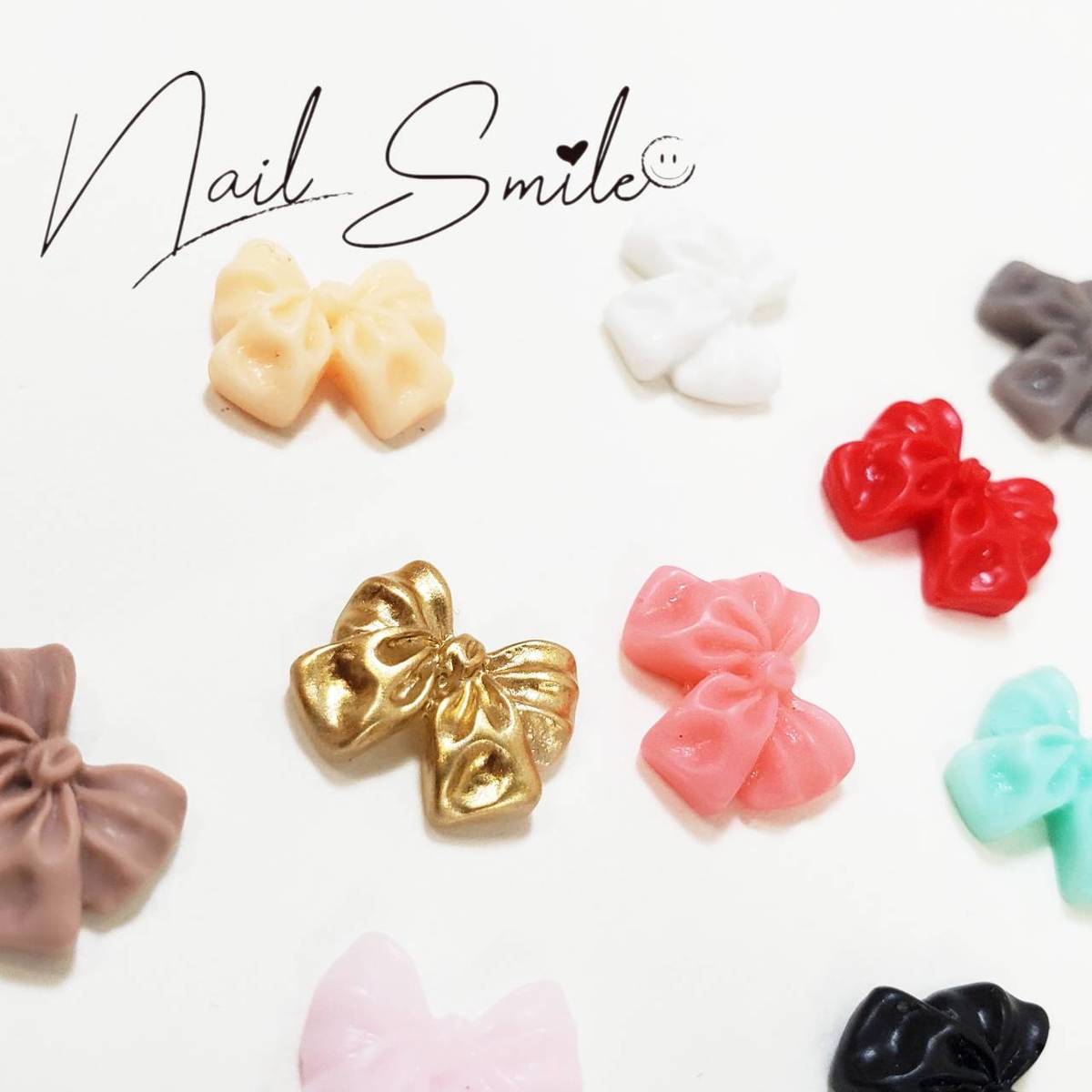 【樹脂リボンパーツ 短】ネイルパーツ ネイルグッズ ネイル用品 ネイル ネイルアート ネイルパーツ ハンドメイド ジェルネイル プラパーツ レジン 樹脂 アクリ...