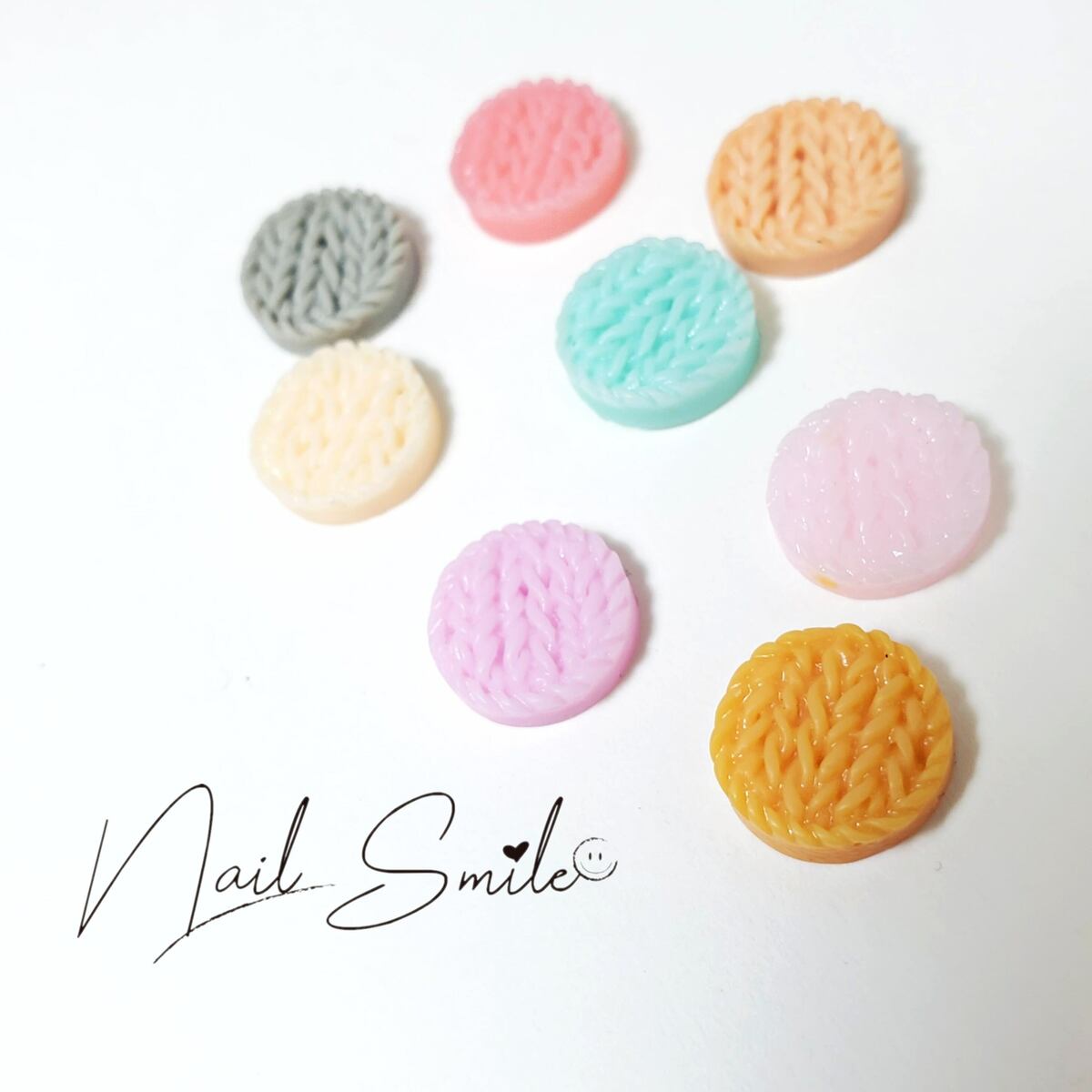 【ニットボタンパーツ】ネイルパーツ ネイルグッズ ネイル用品 ネイル ネイルアート ネイルパーツ プラパーツ 樹脂 ハンドメイド デコ 3D ニット 人気 おす...