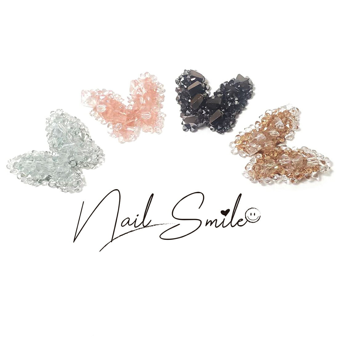 ネイルパーツ ネイルグッズ ネイル用品 ネイル ネイルアート シュガーバタフライ ( 2P ) ハンドメイド アクセサリー 蝶々 ビーズ 人気 おすすめ 可愛い...