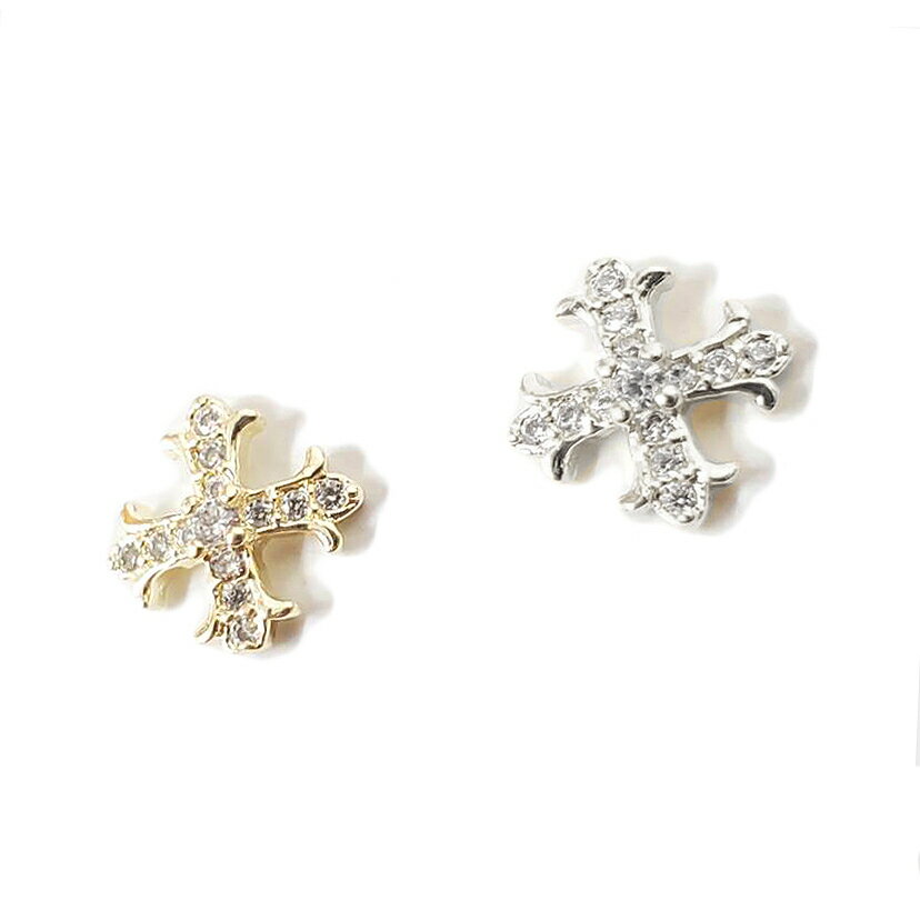ネイルパーツ ネイルグッズ ネイル用品 ネイル ネイルアート【ジルコニア】正十字 クロス ネイルアート ジルコニア 十字架 ジェルネイル 人気 おすすめ 可愛い かわいい 2
