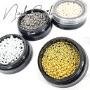 【MIXサイズ 3*4mm球体ブリオン ( 4色 )】ネイルパーツ ネイルグッズ ネイル用品 ネイル ネイルアート ネイルパーツ ネイルスタッズ ブリオン ゴールド シルバー ブラック 人気 おすすめ 可愛い かわいい