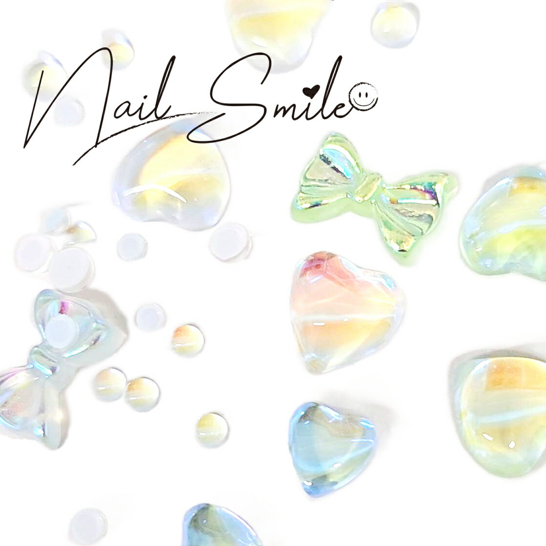 ネイルパーツ ネイルグッズ ネイル用品 ネイル ネイルアート ミックスデザインパーツ ブルー グリーン パーツ 樹脂 小さめ オーロラ 人気 おすすめ 可愛い かわいい