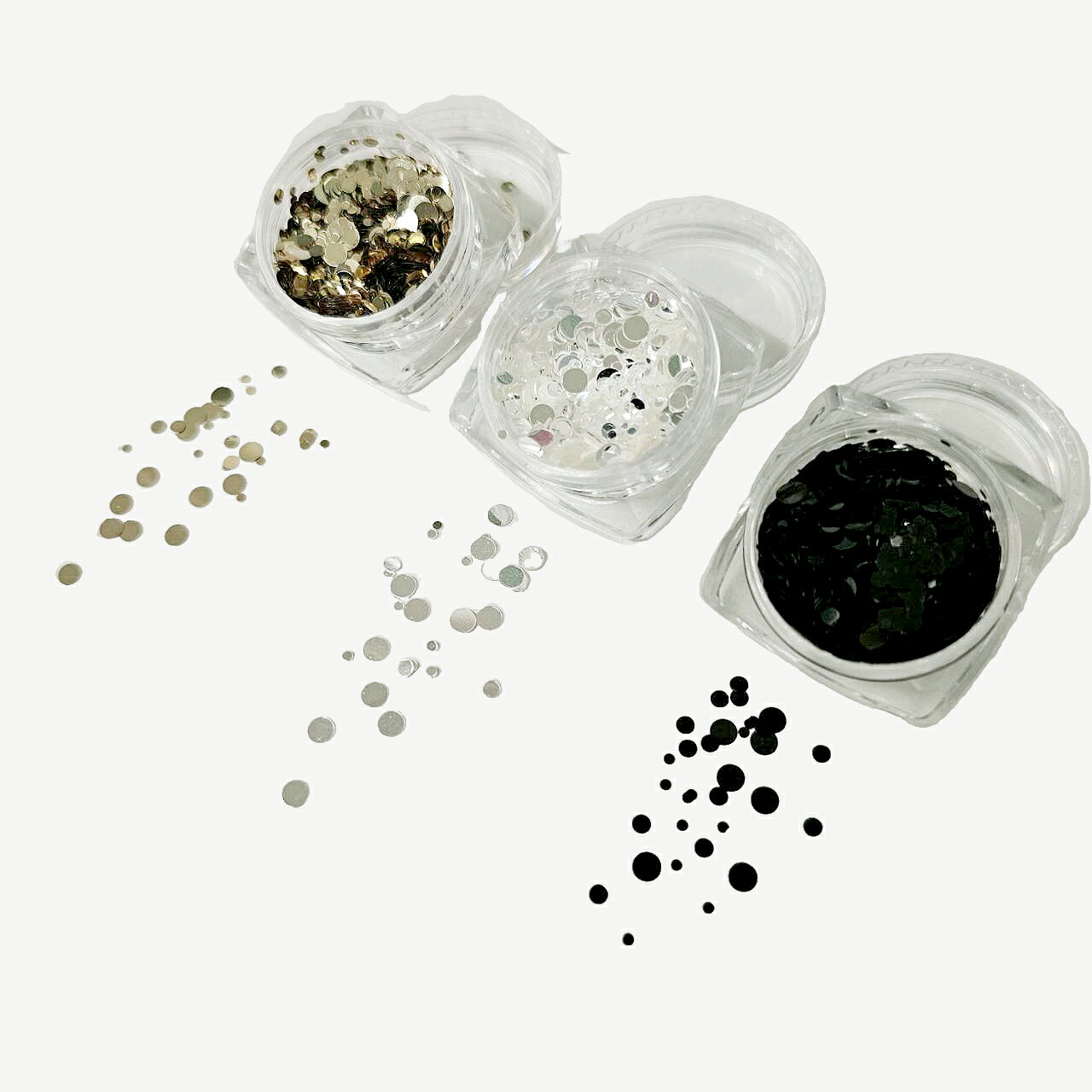 ネイルパーツ ホログラム 丸 ネイルグッズ ネイル用品 ネイル ネイルアート ネイル用 パーツサイズミックス ハンドメイ（2枚目）