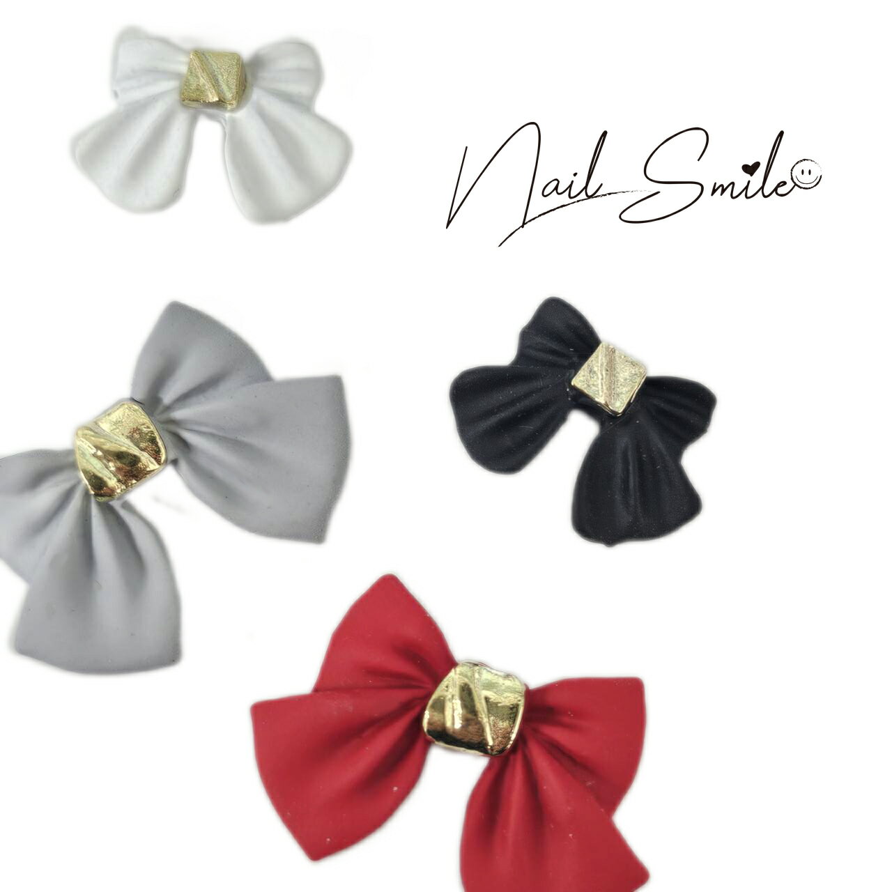 【M L マット合金 リボンパーツ 2個入り】ネイルパーツ ネイルグッズ ネイル用品 ネイル ネイルアート パーツ ハンドメイド りぼん ジェルネイル 人気 おすすめ 可愛い かわいい