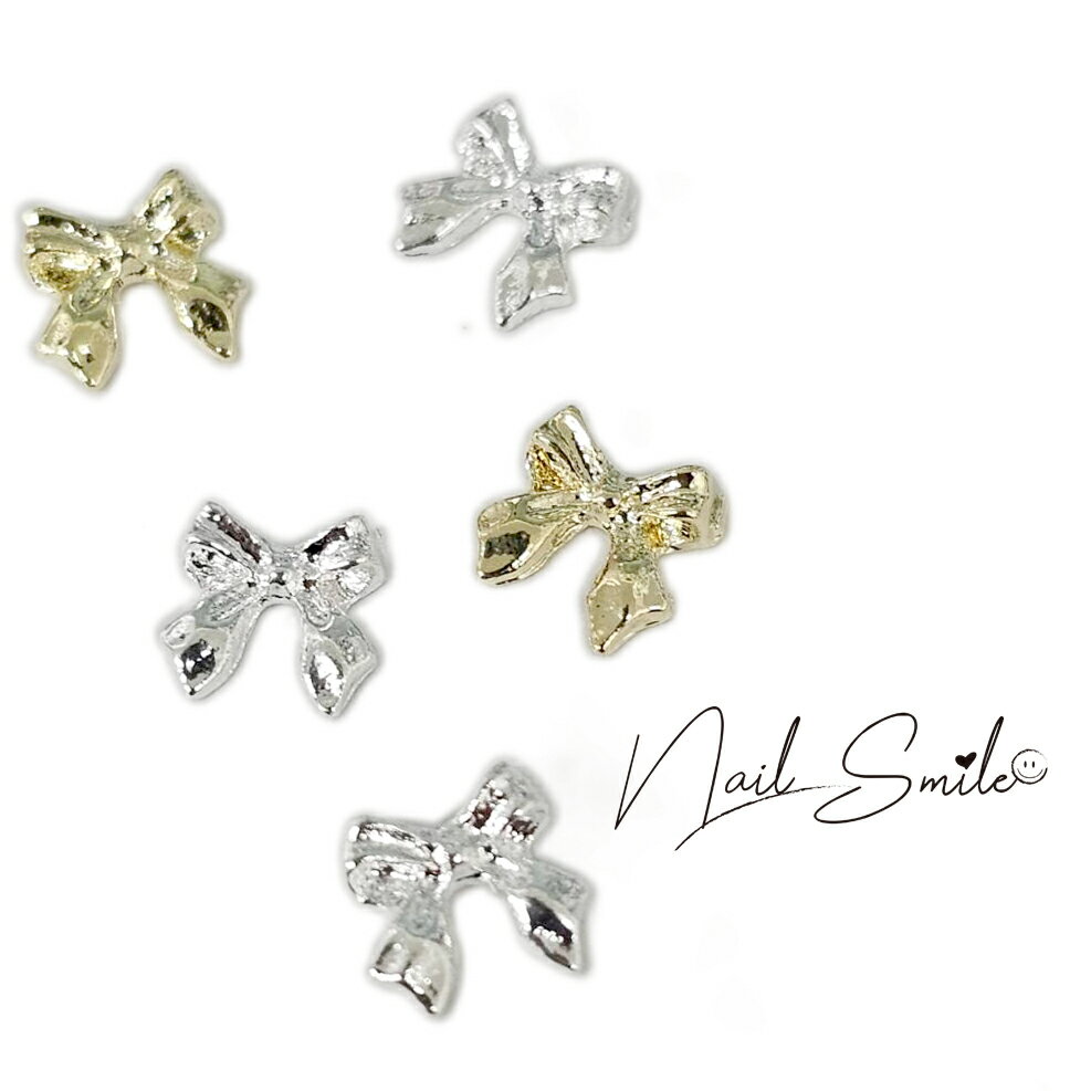 【ミニメタルリボンパーツ長8p】 ネイルグッズ ネイル用品 ネイルアートネイルパーツ ジルコニア ビジュー ネイルジュエリー ジュエリーパーツ ネイル デコパーツ パーツ ハンドメイド アクセサリー モチーフ ジェルネイル 韓国