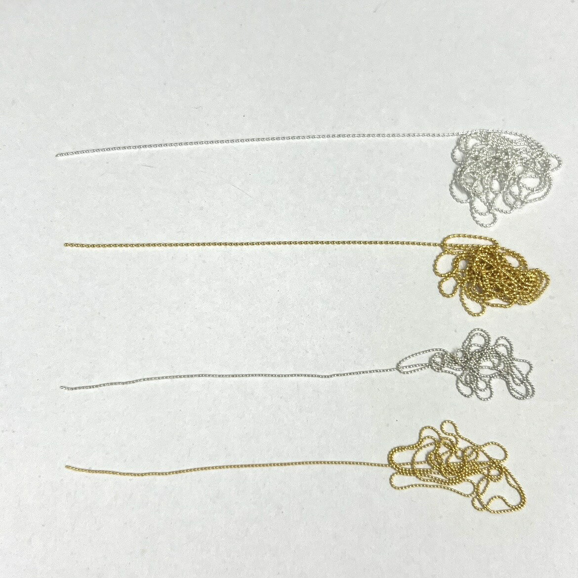 【極細ボールチェーン 0.6mm / 0.8mm】ネイルパーツ ボールチェーン チェーン ネイ...