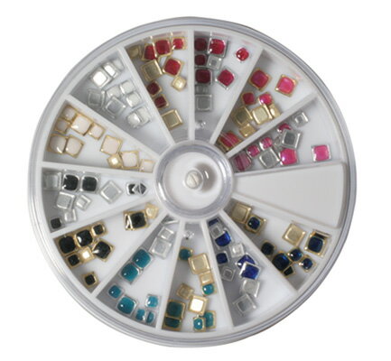 ネイルパーツ セット ストーン アクリルストーン NAA-38 ネイルアートエポキシスタッド スクエア