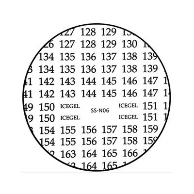 ネイルシール ナンバー 数字 アイスジェル ナンバリングステッカー SS-N06