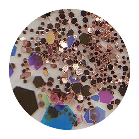 ネイルアート グリッター ラメホロ MIX SHAREYDVA シャレドワ グリッター ホロミックス プリズムピンクゴールド