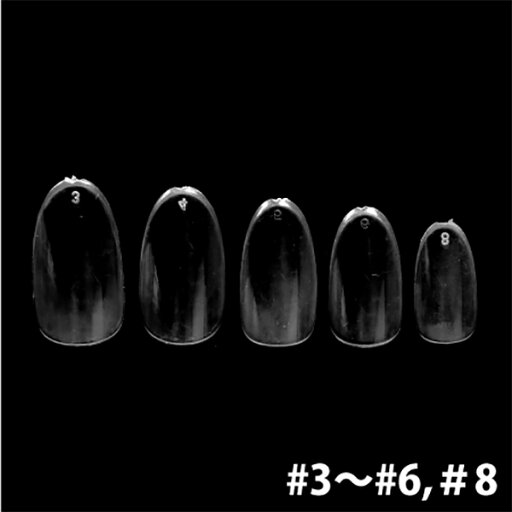 SHAREYDVA サンプル用チップN アソートセット クリア #3〜6、8 各50P SHAREYDVA サンプル用チップN アソートセット クリア #3〜6、8 各50P