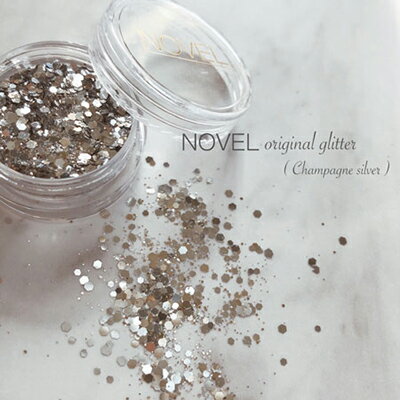 ノヴェル オリジナルグリッター シャンパンシルバー ラメグリッター ノヴェル NOVEL Original glitater champagne silver 1.7g