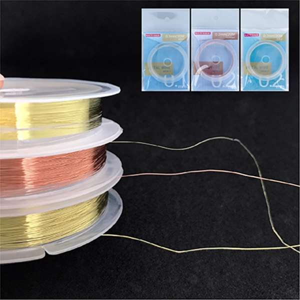 ネイル用品 nailstudyのB.N. メタルワイヤー コッパ 0.2mm 20m MEW2｜アングル3