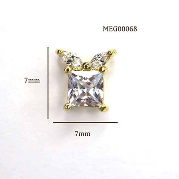 SONAIL×MEG リボンジスクエアルジルコニアビジュー MEG00068