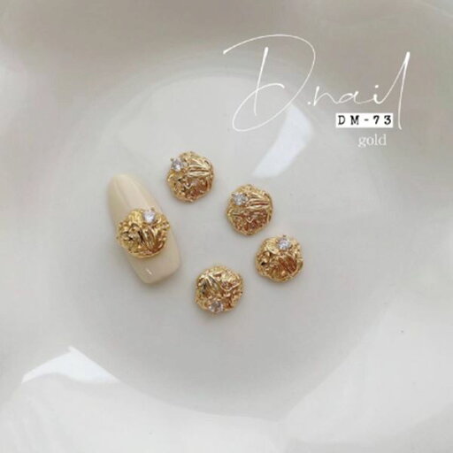 D.nail ジュエリービジューパーツ DM−73 ゴールドサークル D.nail ジュエリービジューパーツ DM−73 ゴールドサークル