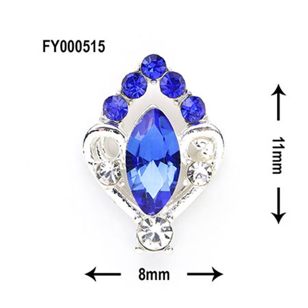 商品到着後レビューを書いて次回使える200円OFFクーポンGET！！ ブルー FY000515 LapisRaviセレクトの商品です。蔓のようにクルンッと巻いたフレームが優雅なWハート風のパーツ。ヨーロピアンネイルにもおすすめなリッチ感です...