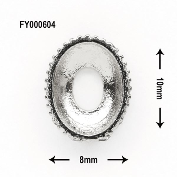 SONAIL　PLUS　Lapisraviセレクト　楕円　ビジューフレーム　シルバー　FY000604