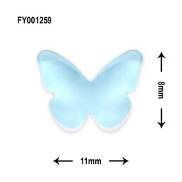SONAIL　蝶々　クリアストーン　ライトブルー　FY001259