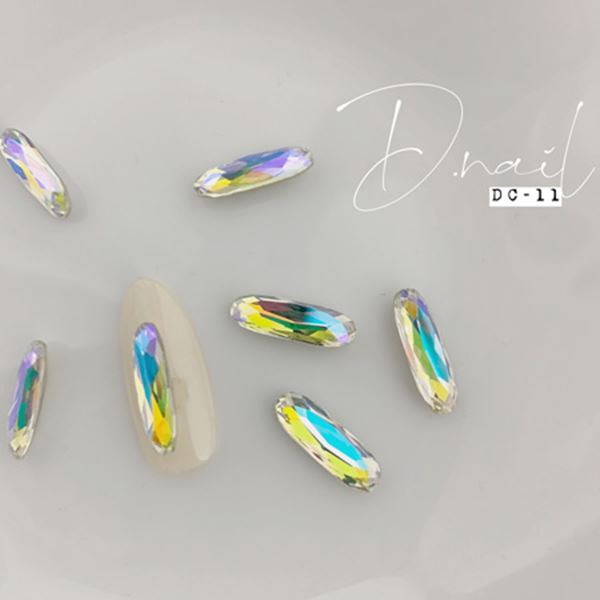 D．nail　デコレーションストーン　DC−11　中楕円型　オーロラ