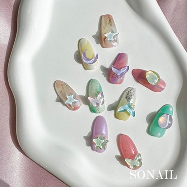 SONAIL　スター　クリアストーン　レモンイエロー　FY001278