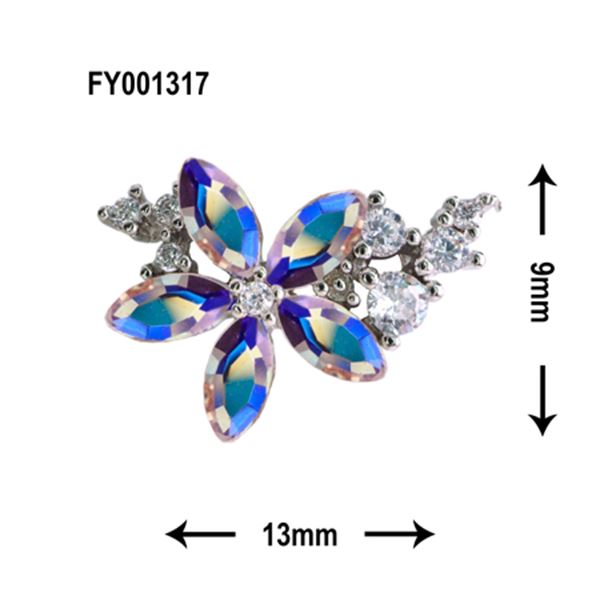 商品到着後レビューを書いて次回使える200円OFFクーポンGET！！1つのお花で様々な色を楽しみたい方におすすめなオーロラフラワー。緩やかな｢くの字｣でワンランクUPした上品感を演出。2P背面カーブなし縦9mm×横13mm