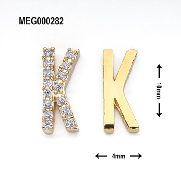 SONAIL×MEG アルファベット ゴールド&ストーンビジュー Kセット MEG000282