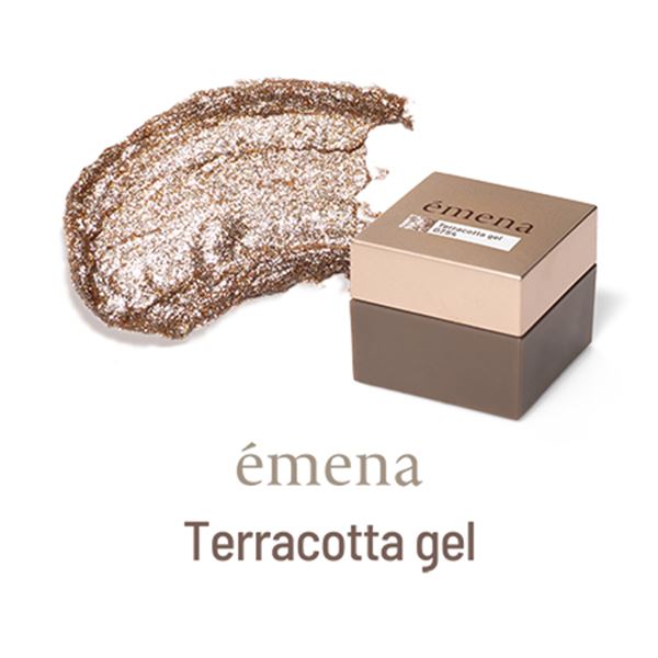 ネイル用品 nailstudyのemena Terracotta gel 0750 (エメナ テラコッタジェル) 4g｜アングル2