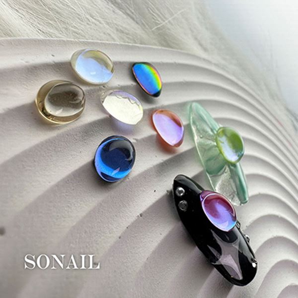 SONAIL ウルウルストーン オーバル オーロラ 6×8mm FY001407