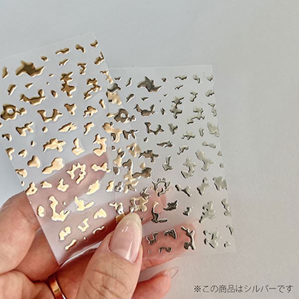 NOVEL Nuance leopard sticker (silver) ノヴェル ニュアンスレオパードステッカー...