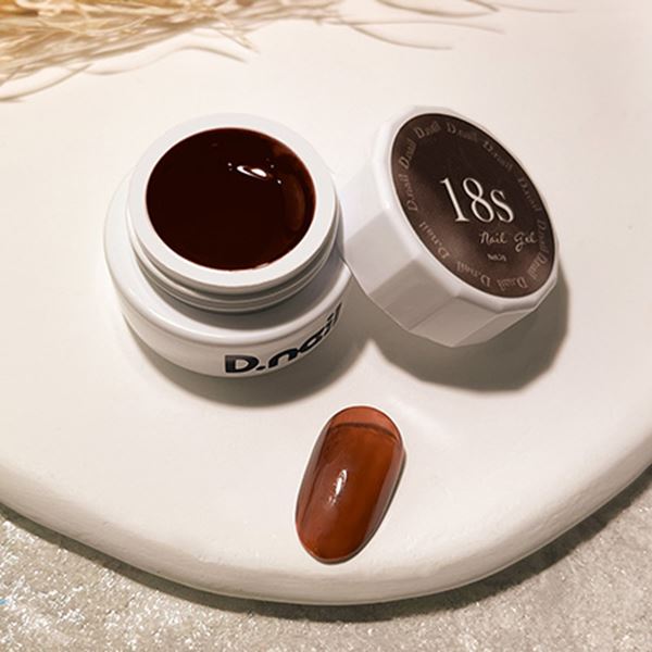 D.nail カラージェル シロップ 18S レッドブラウン 3g