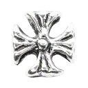 【5/1限定 ポイント5倍】MATIERE(マティエール) メタルパーツ スクエアクロス スモール シルバー 約6×6mm