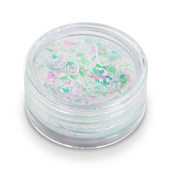 ネイル用品 nailstudyのMATIERE(マティエール) オーロラフレーク エメラルド ピンク｜アングル3