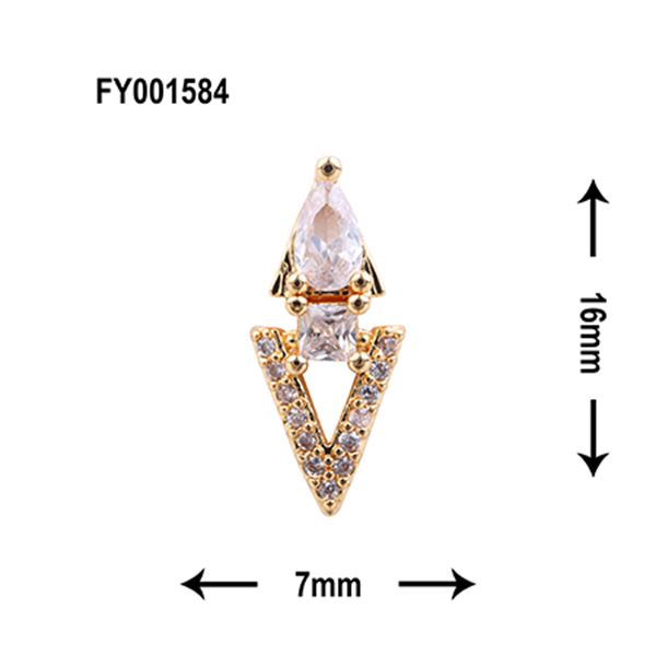 SONAIL PLUS Lapisraviセレクト トライアングル ジオメトリックパーツ クリアドロップ FY001584