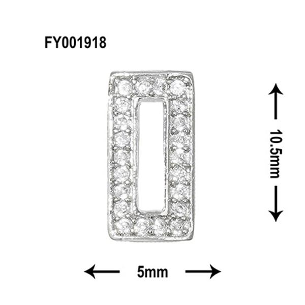 SONAIL ビジューフレーム レクタングル シルバー FY001918
