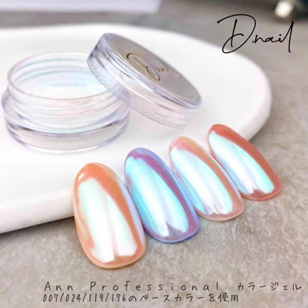 乐天商城 - D.nail ムーンライト ミラーパウダー ホワイトピンク