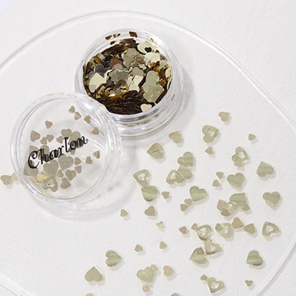 シャルロン 中抜きハートミックス ペールゴールド