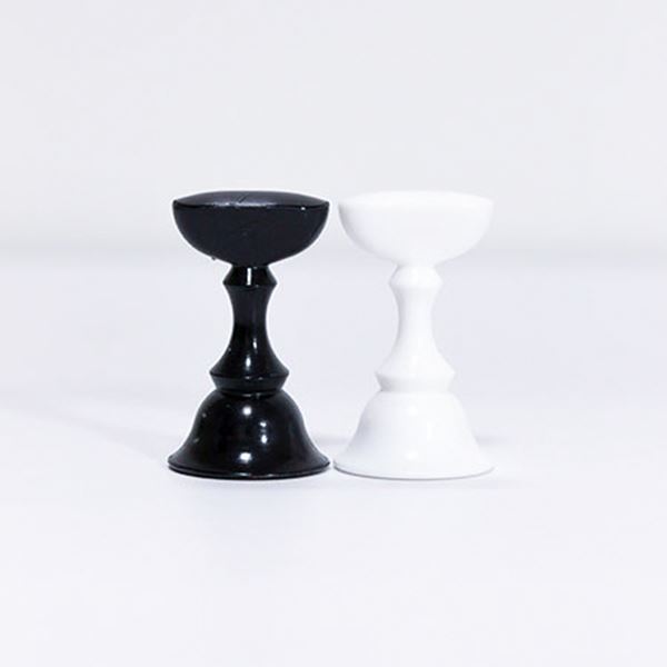 チェスタン ネイルチップスタンド ブラック+ホワイト 10P (白黒プレート+マグネットシート付キ)