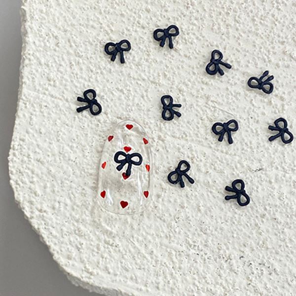 D.nail ベビーリボン ブラック