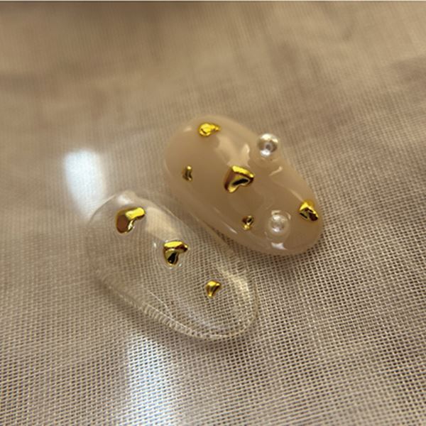 Bonnail プランプスタッズ ゴールド ハート 4mm