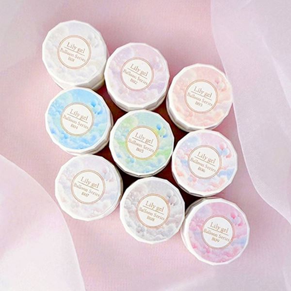 ネイル用品 nailstudyのリリージェル・カラージェル バルーンシリーズ #B06 ピンクオーロラ｜アングル3